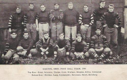 The 1906 Canton Bulldogs team.