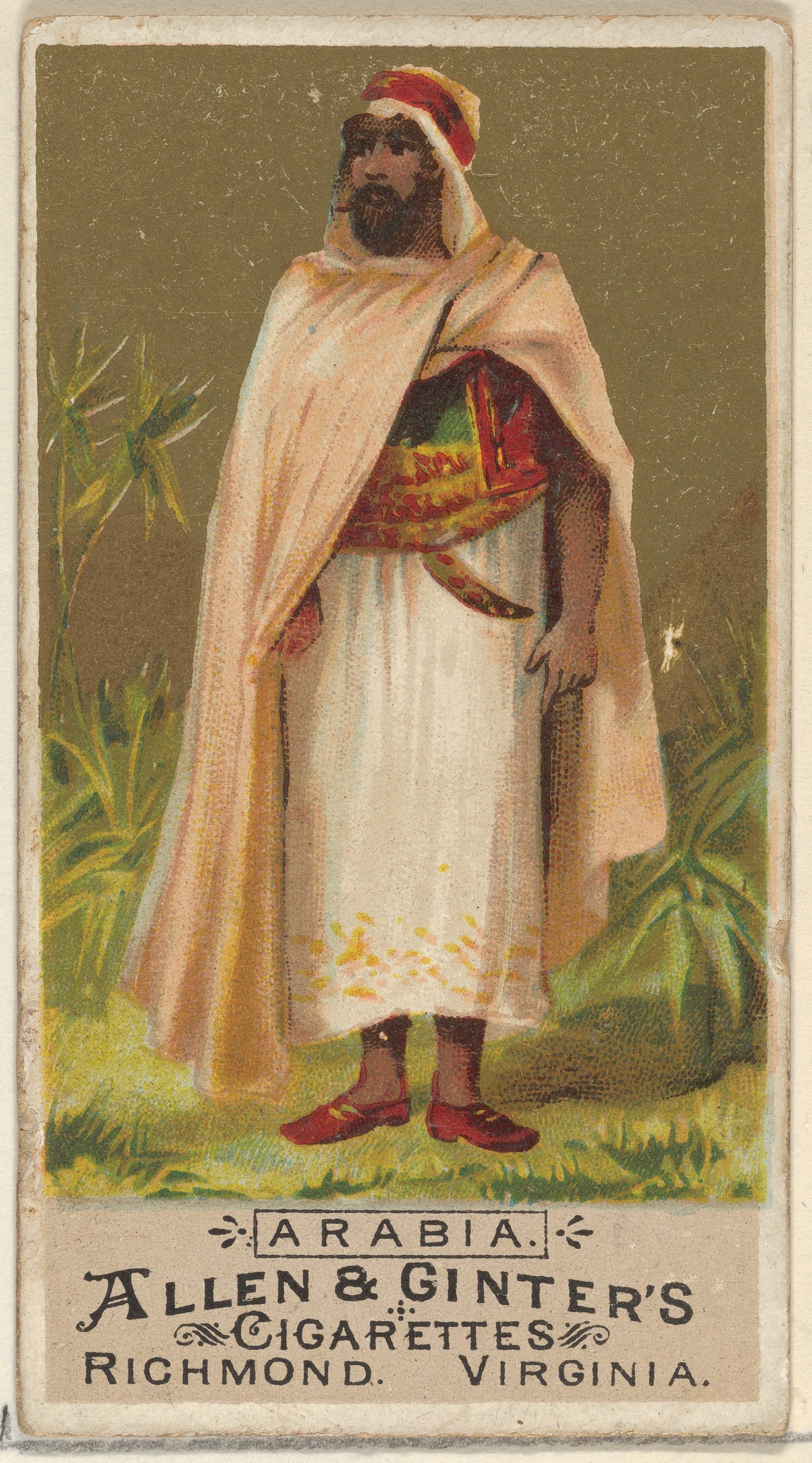 Arabia, from the Natives in Costume series (N16) for Allen & Ginter Cigarettes Brands MET DP834815