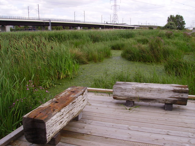 Channel Tunnel Rail Link at Rainham Marshes RSPB Reserve - geograph.org.uk - 1573522