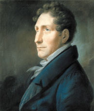 Friedrich Kuhlau, pastel by Christian Horneman from 1828 (Source: Wikimedia)