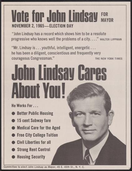 File:John Lindsay mayoral campaign poster.jpg