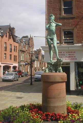 Statue in Kirriemuir, Scotland