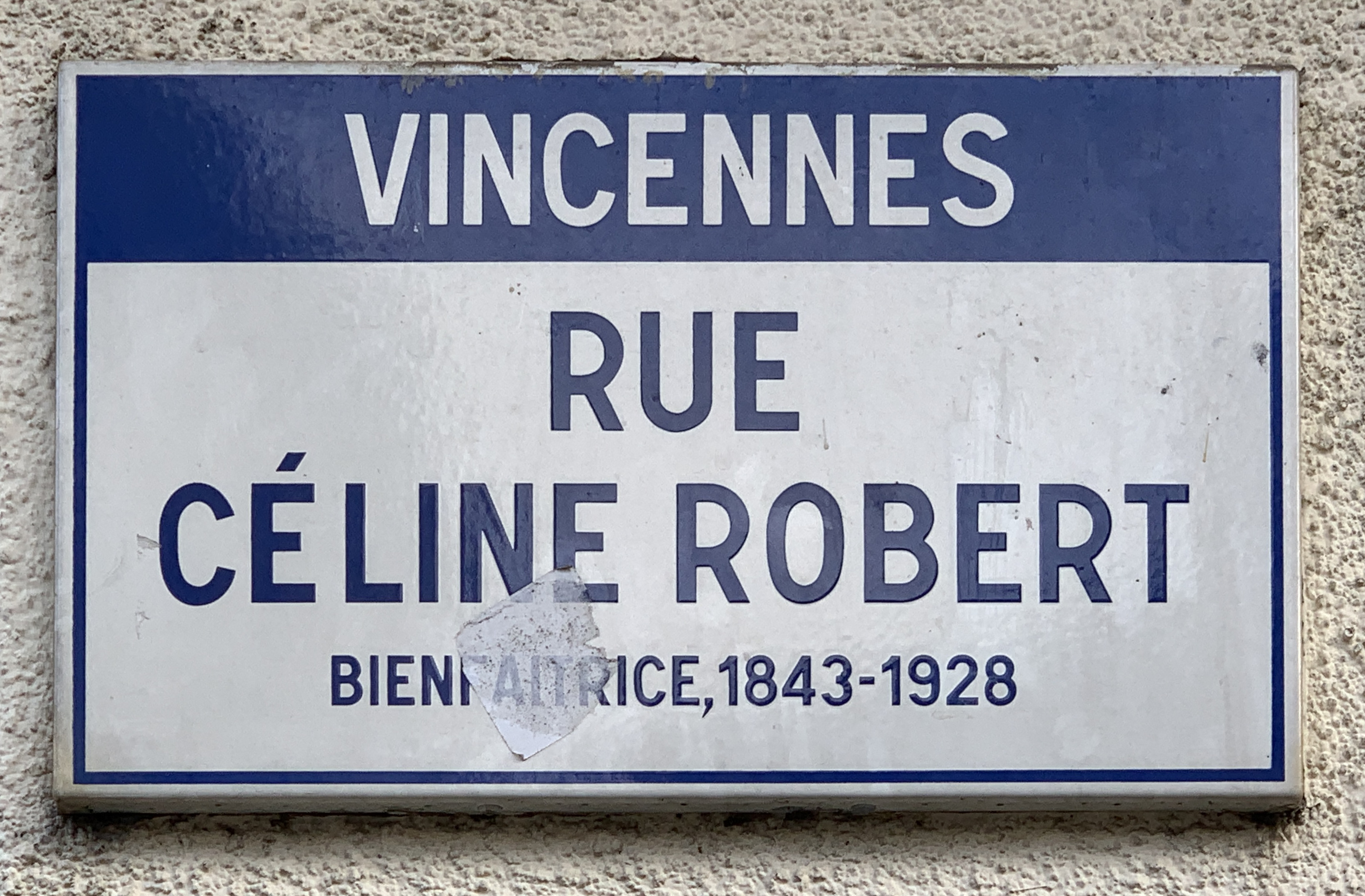 File:Plaque Rue Céline Robert - Vincennes (FR94) - 2021-01-23 - 1
