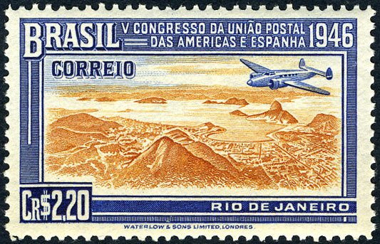 BRAZIL - C53 - Brapex S/S stamp-on-stamp - unused NGAI - 1943