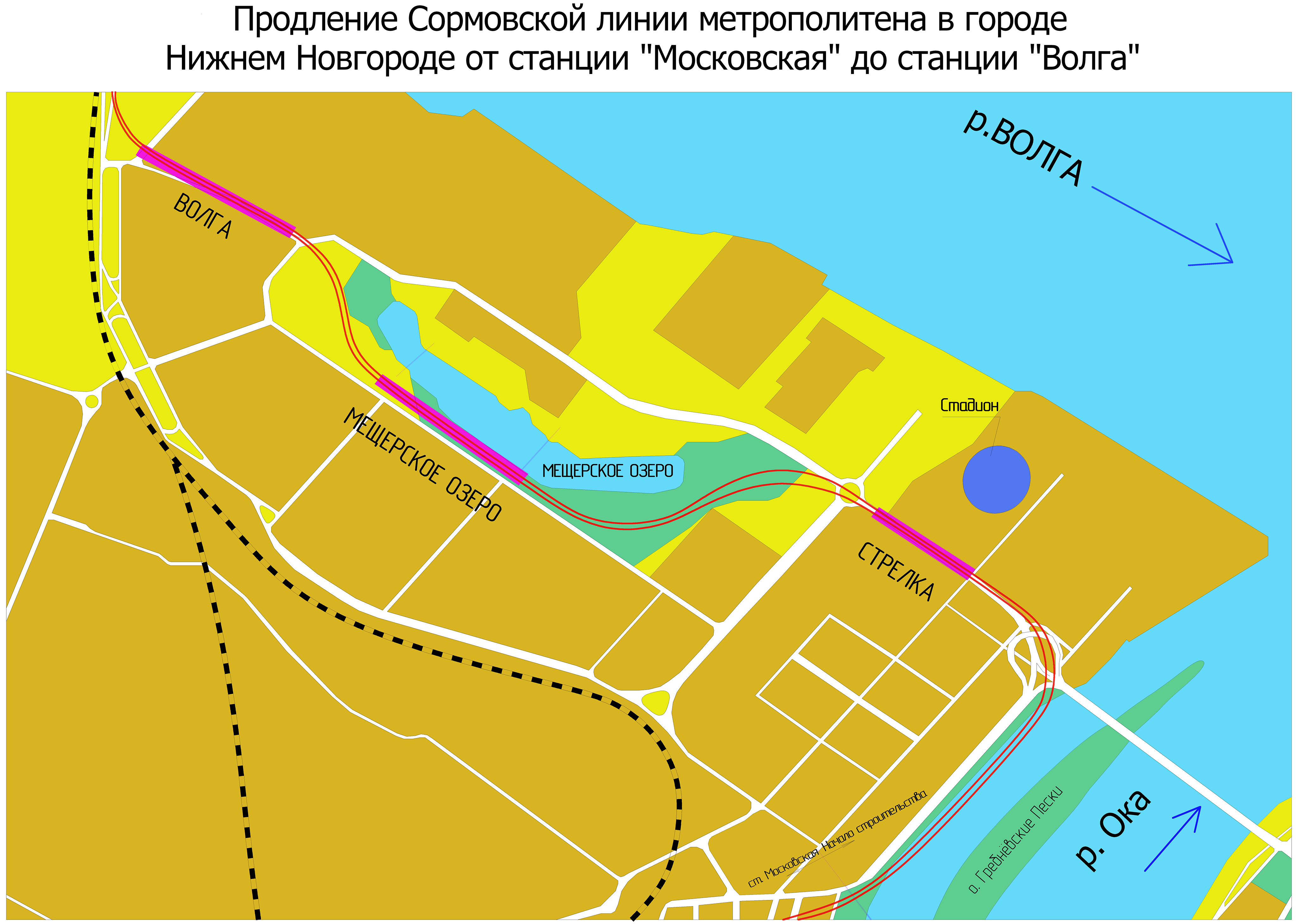 Продление Сормовской линии метро в Нижнем Новгороде 2012.png