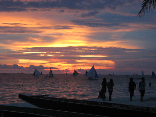 File:After sunset at Boracay beach, Philippines.jpg