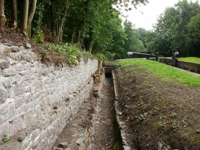 File:Channel alongside Ty-ffynnon lock - geograph.org.uk - 1569868.jpg