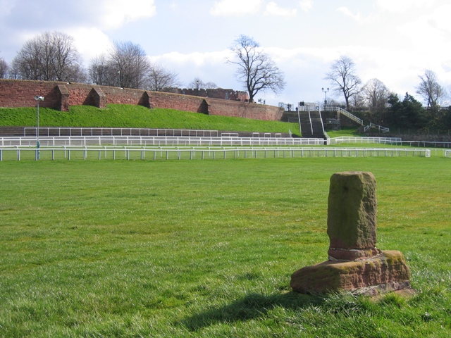 File:Chester's Roodee Cross and the City Walls - geograph.org.uk - 366961.jpg