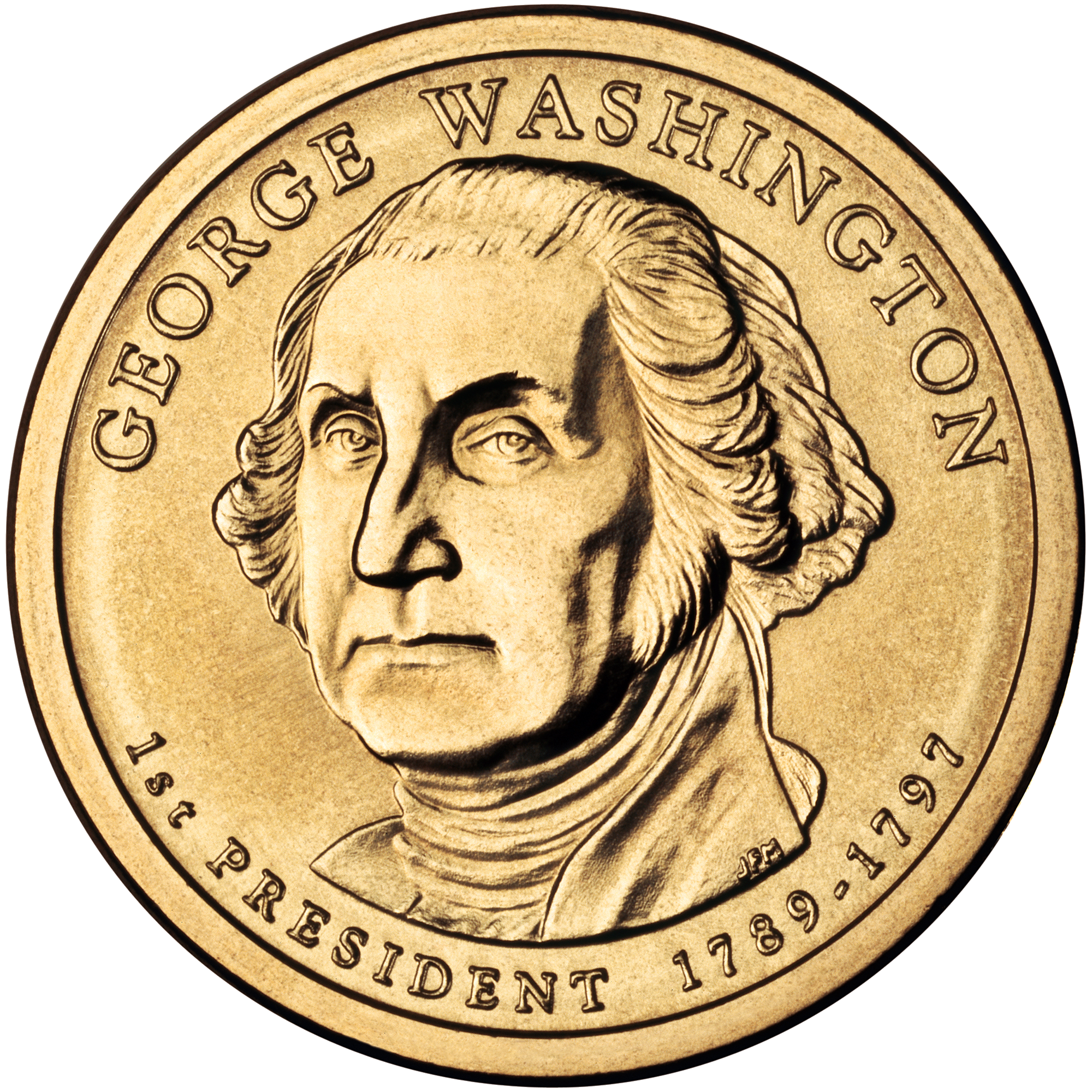 File George Washington Presidential 1 Coin Obverse png Wikipedia