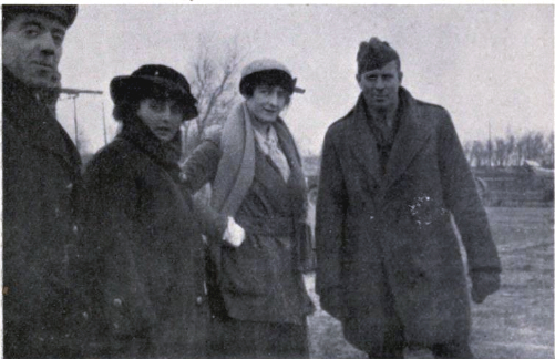 File:Maxime elliot, lady drogheda and anthony wilding, on a french airfield, 1915.jpg