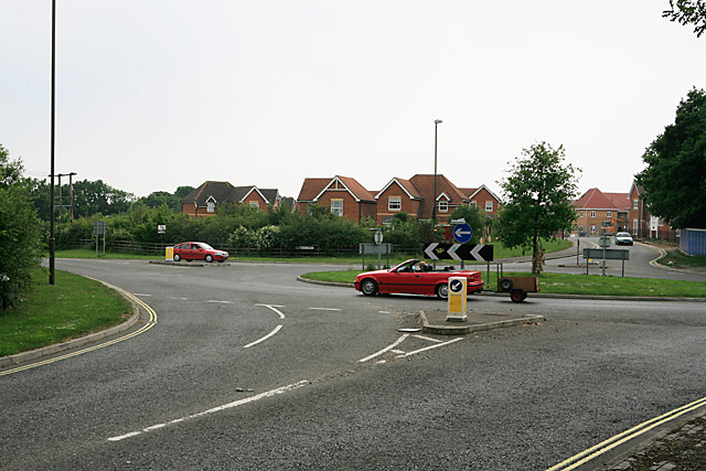 File:Roundabout and housing at Titchfield Park - geograph.org.uk - 459745.jpg