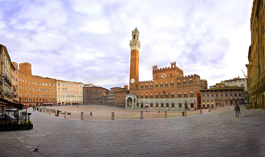 Piazza del Campo, Siena. The historic centre of Siena is a Unesco World Heritage Site