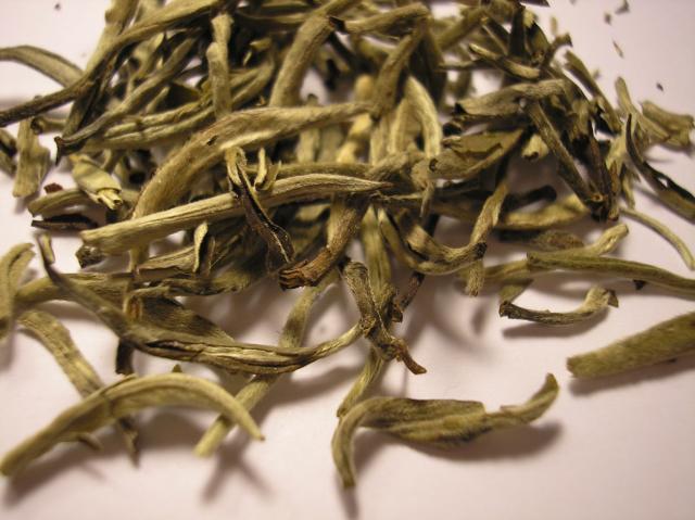 File:Bai Hao Yin Zhen tea leaf.jpg