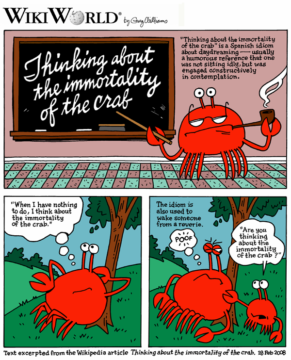 Thinking about the immortality of the crab - Wikipedia