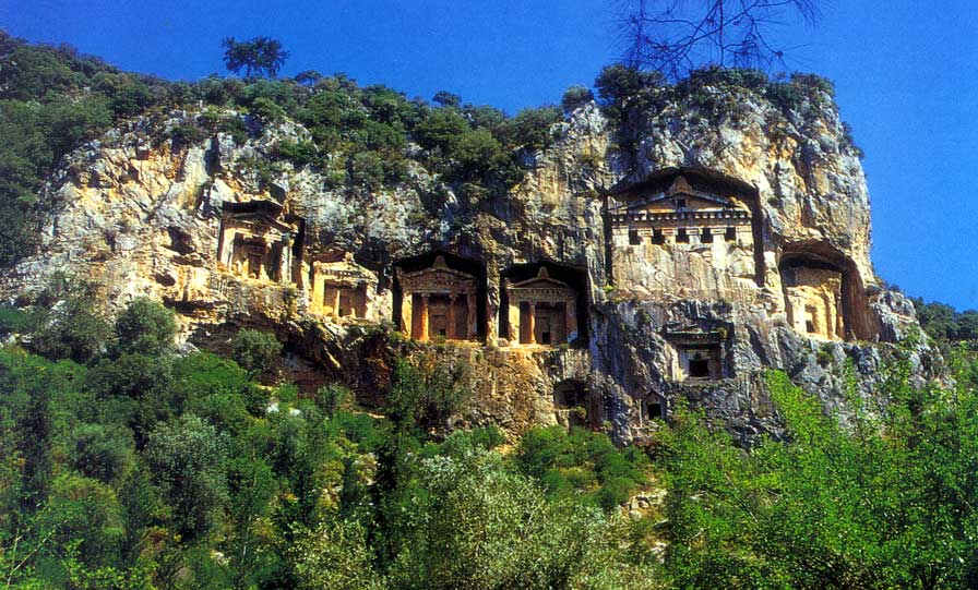 Lycian rock cut tombs of Dalyan