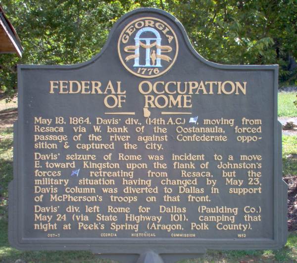 File:Federal Occupation Of Rome Sign, Floyd County, Georgia.jpg - Wikipedia...