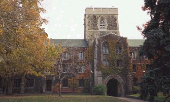 The Gate House of Burwash Hall, a residence of Victoria College donated by Massey's father, and where Massey served as the first Dean of Men