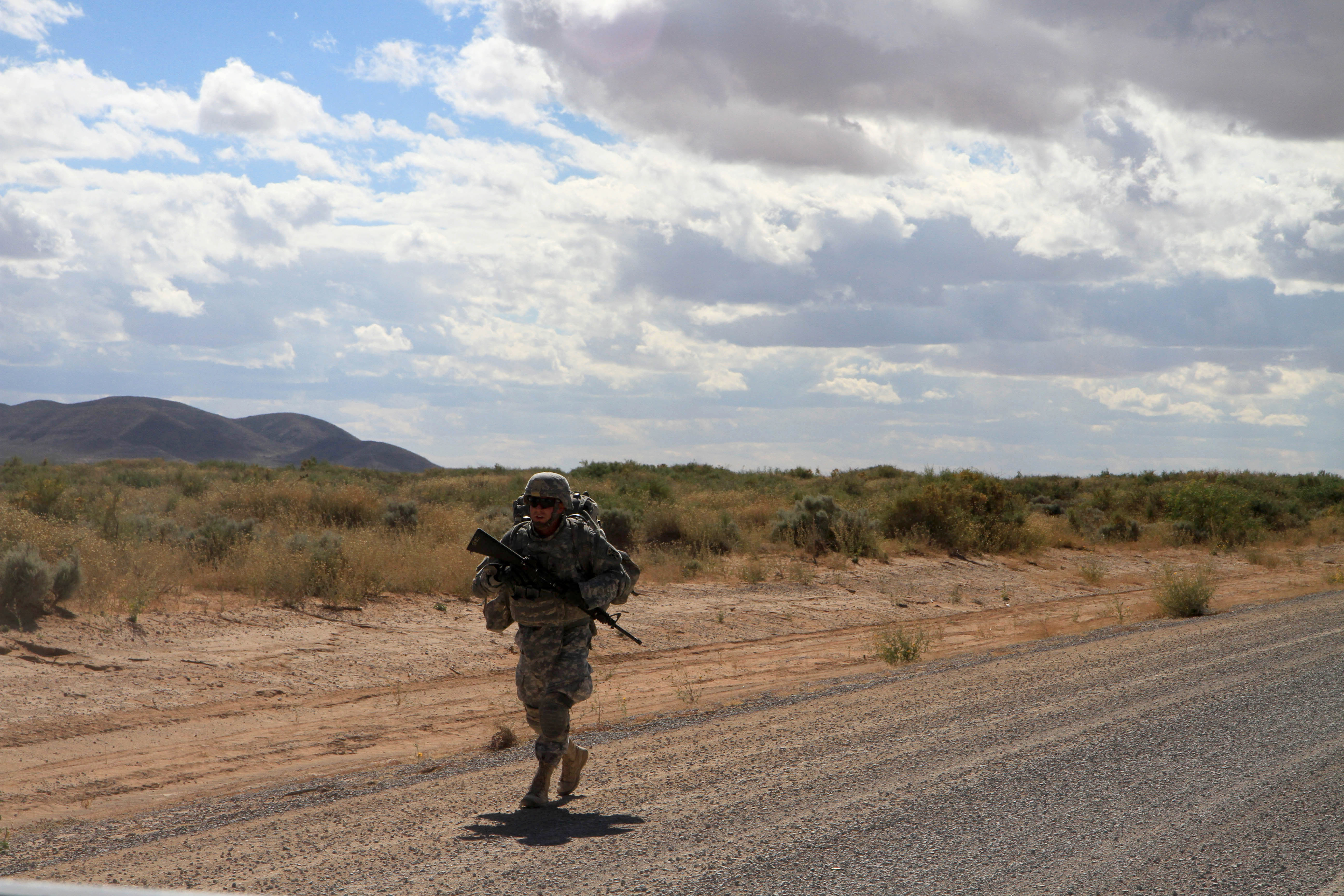 Field artillery firefinder radar operator