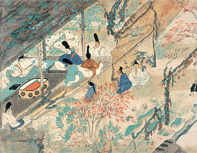 File:Kitano Tenjin Engi Emaki - Jokyo - Michizane in exil.jpg