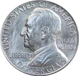 Lynchburg Sesquicentennial half dollar US coin worth 50 cents