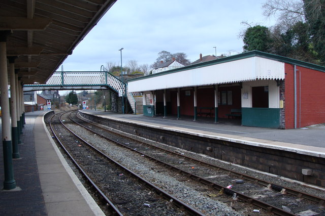 File:Newtown railway station and footbridge - geograph.org.uk - 1165830.jpg