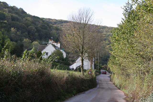 File:Porlock, approaching West Porlock - geograph.org.uk - 75790.jpg