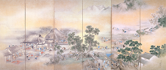 File:Safflower Byobu by Yokoyama Kazan (Yamagata Museum of Art)R.jpg