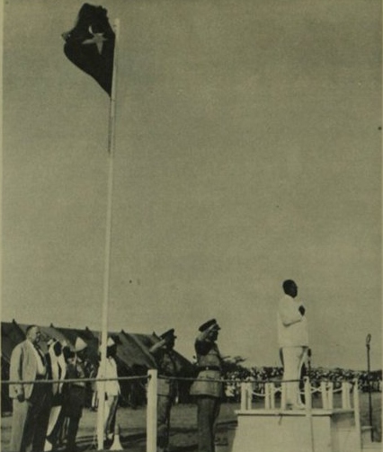 File:Somaliland Flying for the first time The White and Blue Somali Flag at the Independence Celebrations on 26 June 1960.jpg
