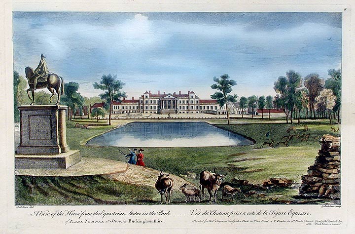 File:Stowe North front in 1750 by George Bickham.jpg