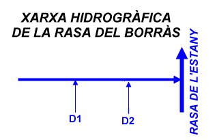 Xarxa hidrogràfica de la Rasa del Borràs