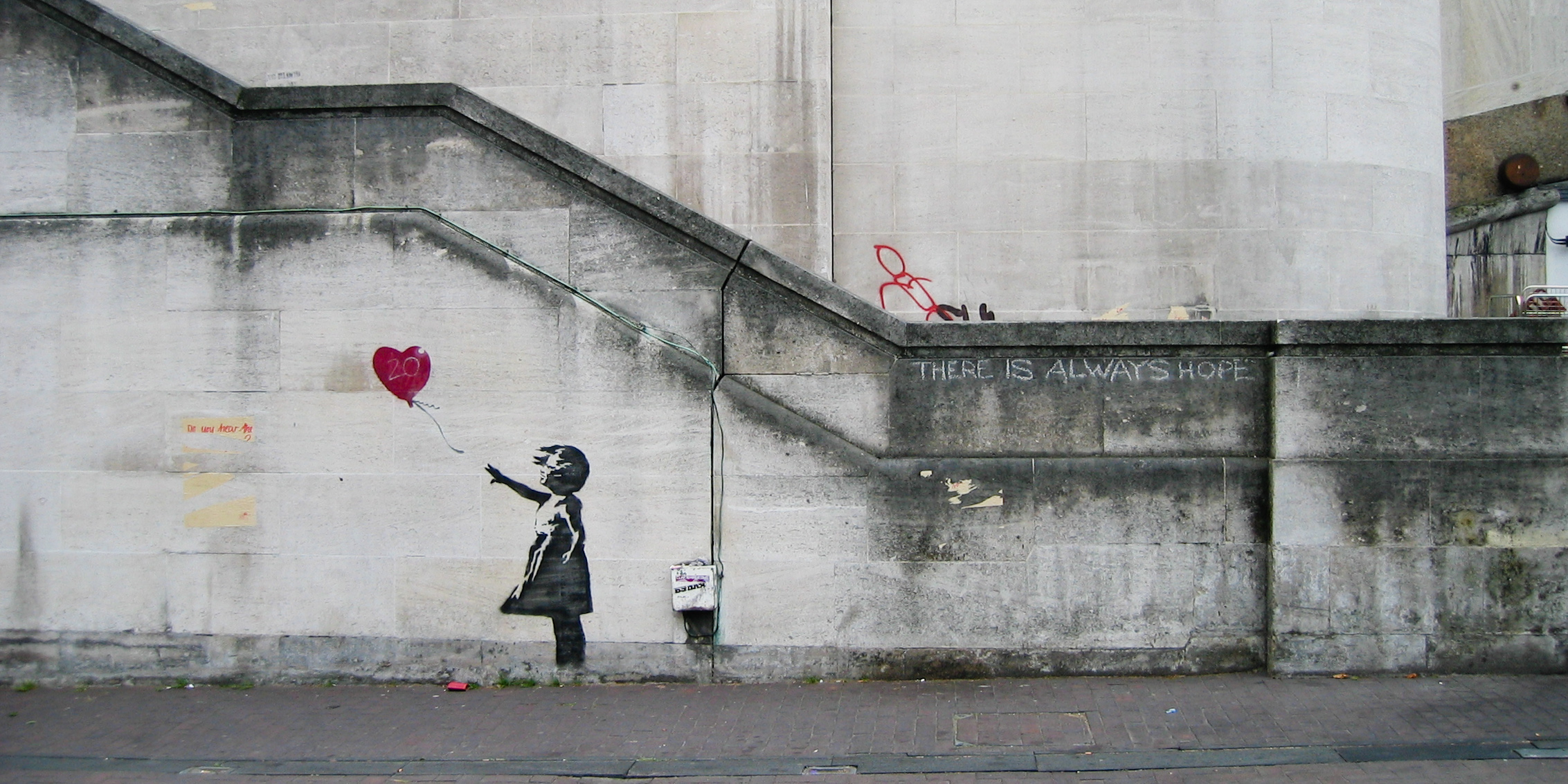 Tableau Banksy Fille Ballon Rouge