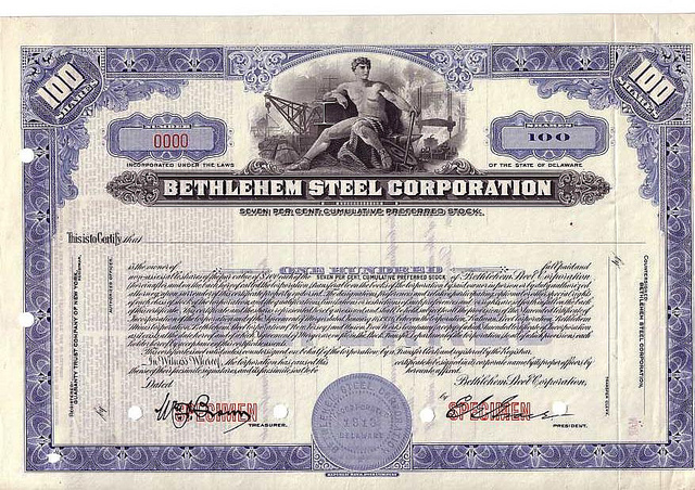 File:Bethlehem Steel Corporation 1936 Specimen Stock Certificate.jpg