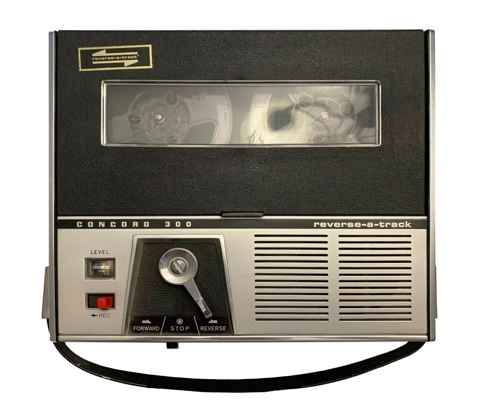 File:Concord Electronics D 300 Reel to Reel Reverse-A-Track portable tape  recorder.jpg - Wikipedia