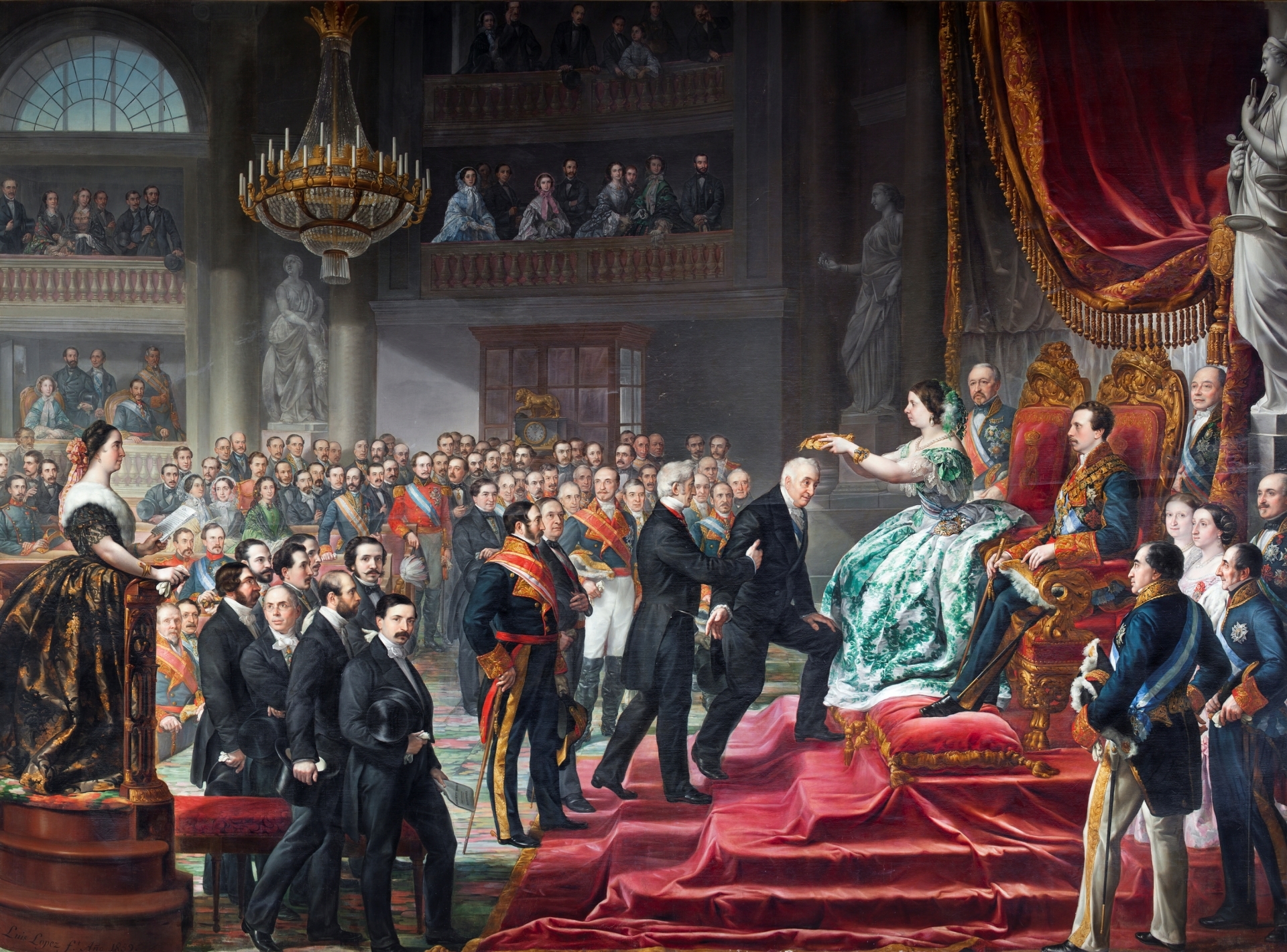 Soubor:Coronación de Don Manuel J. Quintana (Palacio del Senado de  España).jpg – Wikipedie