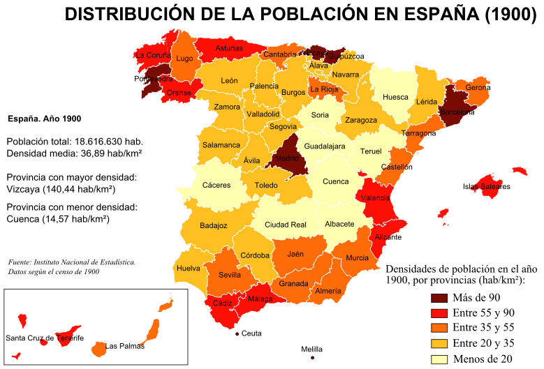 Densidades de población en España (1900) .png
