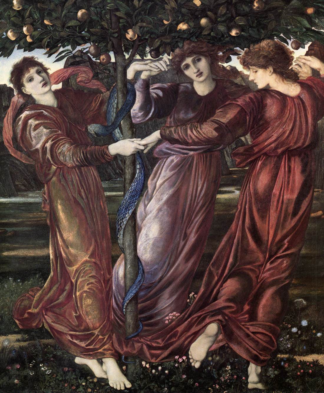 File:Edward Burne-Jones - The Garden of the Hesperides, 1869-1873.jpg -  Wikimedia Commons