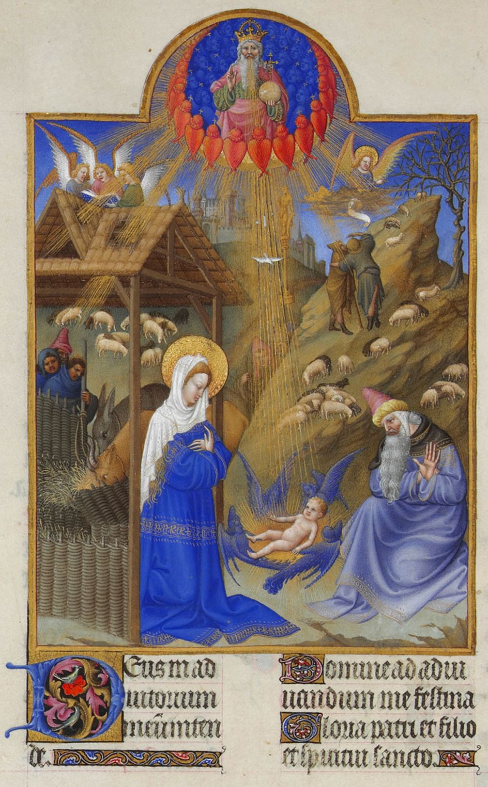 キリスト降誕キャンドルホルダー 【マリア様と赤子のイエス様、羊飼い