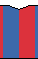 Pale red and blue small