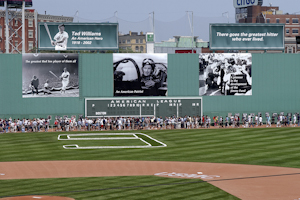 Ted Williams tribute by the Boston Red Sox at Fenway Park on July 22, 2002