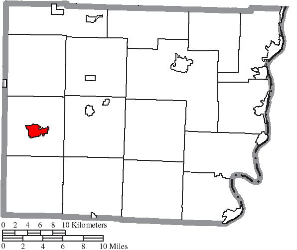 File:Map of Belmont County Ohio Highlighting Barnesville Village.png