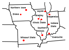 valley missouri conference wikipedia institutions locations member current