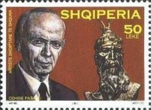 File:Odhise Paskali 2003 stamp of Albania.jpg