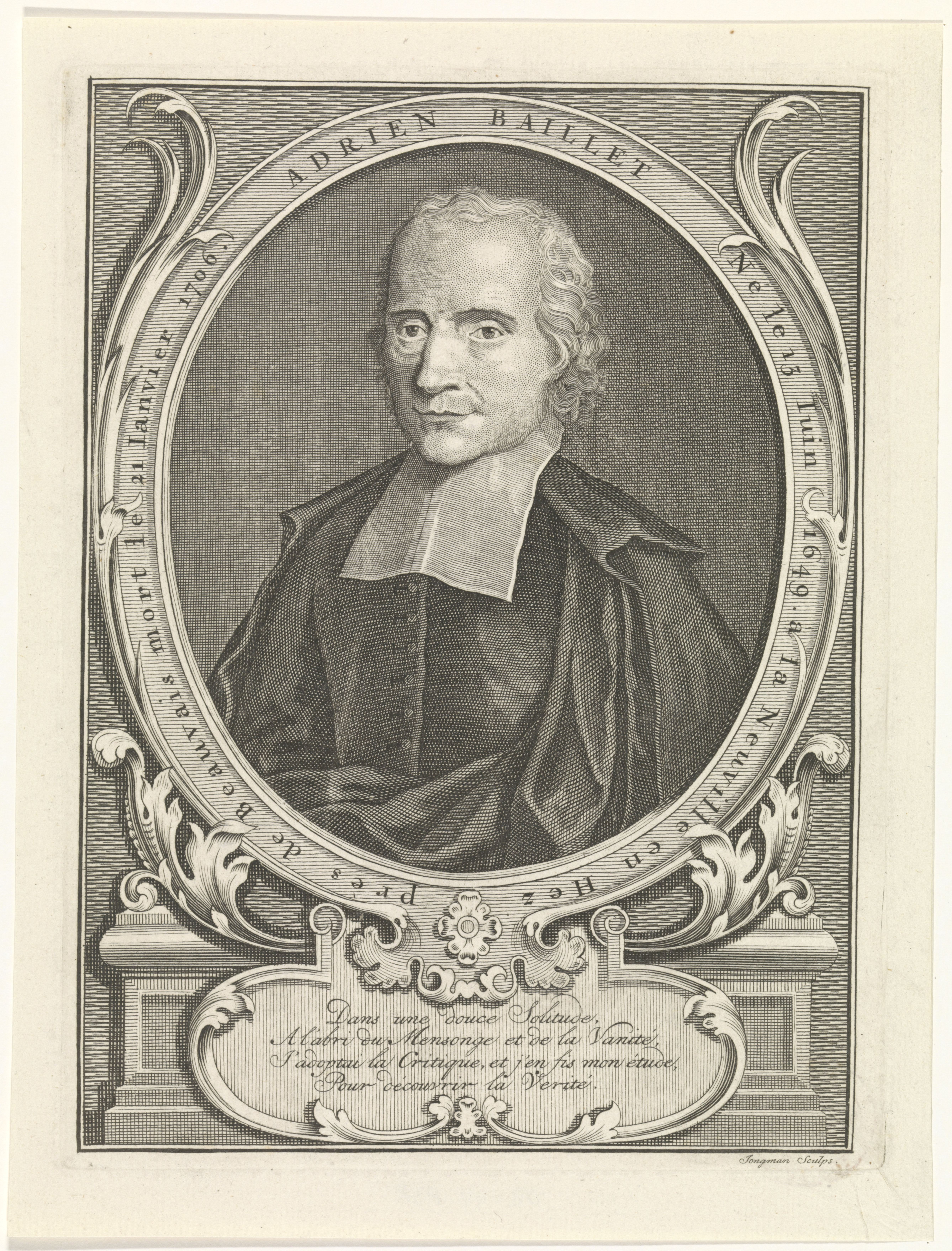 Adrien Baillet, posthume Darstellung (1709–1726)