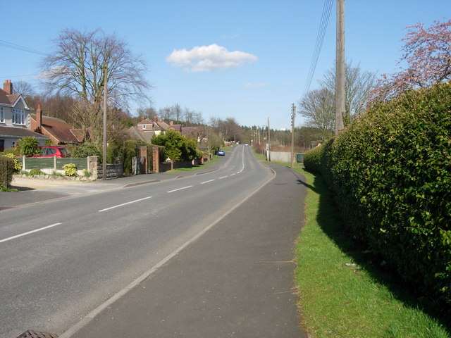 File:Rugeley Road, Hazelslade, view in the direction of Rugeley - geograph.org.uk - 1279601.jpg