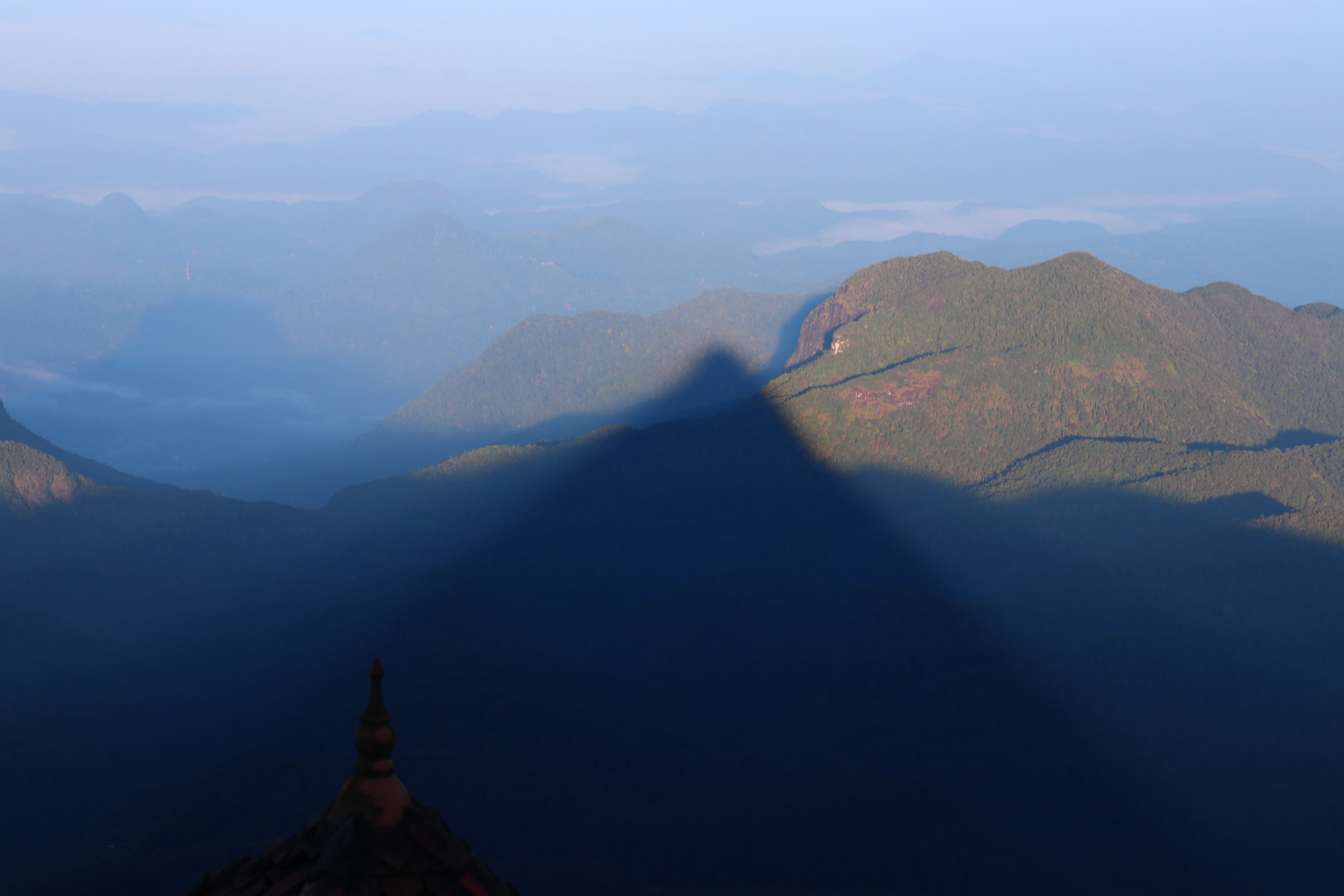 Shadows of the mountains