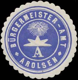 File:Siegelmarke Bürgermeister-Amt Arolsen W0385090.jpg