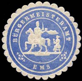 File:Siegelmarke Bürgermeisteramt - Ems W0255201.jpg