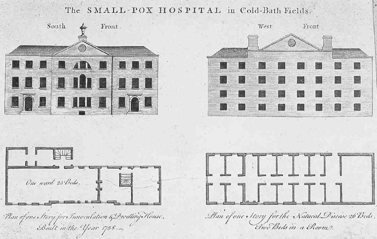 File Smallpox Hospital Coldbath Fields Elevations And