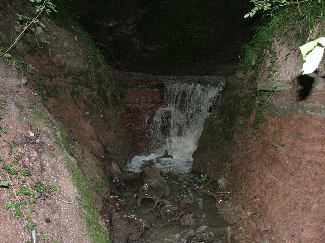 Waterfall on the Lambley Dumble - geograph.org.uk - 231704