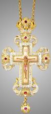 Православный крест с украшениями